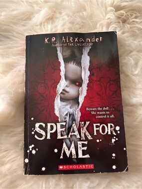 Scholastic Red & Black Horror Paperback with Doll Cover